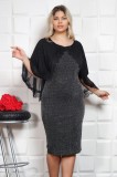 Cumpara ieftin Rochie din lurex si voal MartinaMarimea