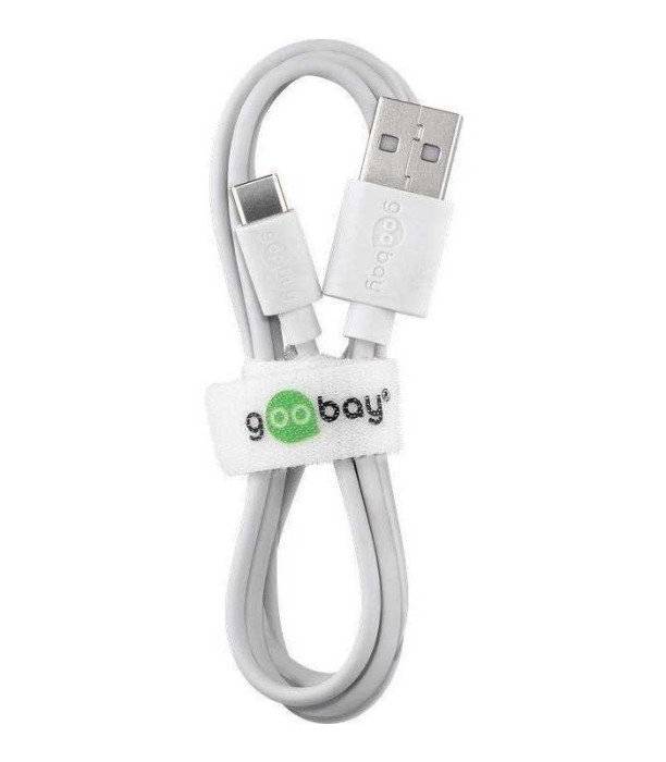 Cablu USB Type C tata - USB 2.0 tata 1m 3A 0.48Gbit/s alb Goobay
