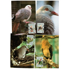 Mauritius 1985 - Pasari, porumbei, fauna WWF, serie maxime