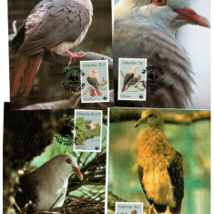 Mauritius 1985 - Pasari, porumbei, fauna WWF, serie maxime