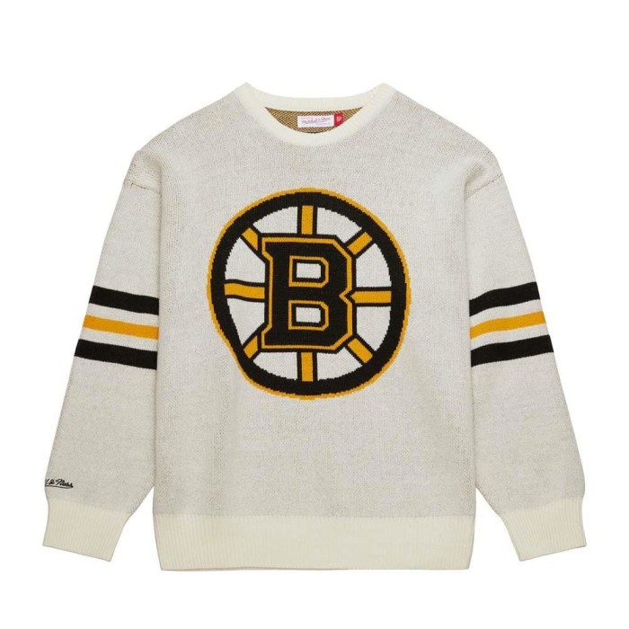 Boston Bruins hanorac de bărbați Retro Helmet Sweater Current Logo - 2XL