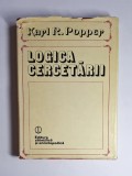 Logica cercetării &ndash; Aut. Karl R. Popper, Trad. Mircea Flonta, Ed. Științifică și Enciclopedică, 1981