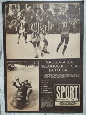 Revista SPORT nr. 2 - Februarie 1985 foto