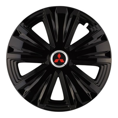 Set 4 capace roti Glory negru R14 Compatibil Cu Mitsubishi foto
