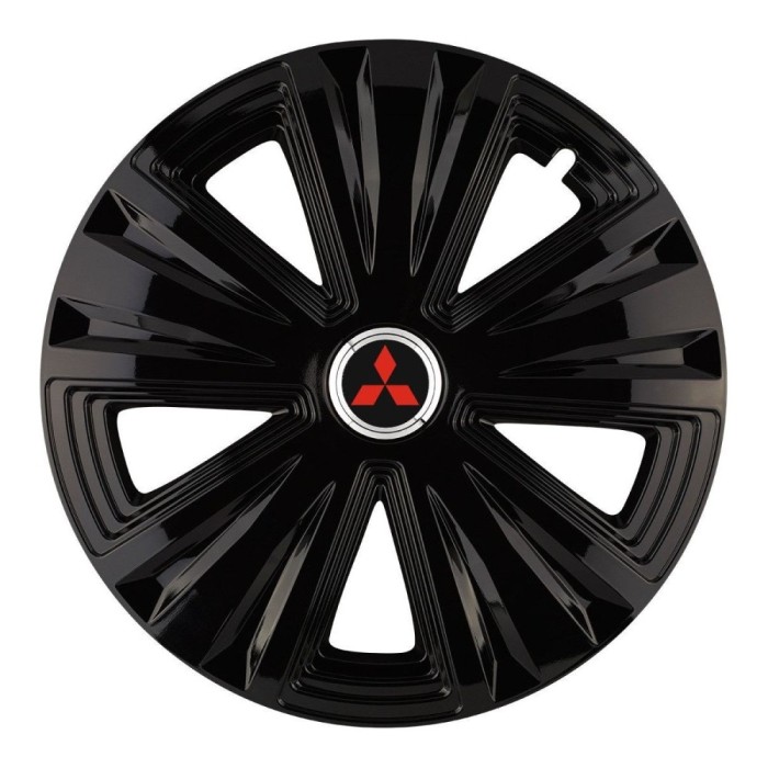 Set 4 capace roti Glory negru R14 Compatibil Cu Mitsubishi