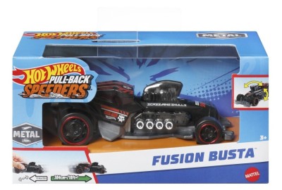 HOT WHEELS MASINUTA METALICA CU SISTEM PULL FUSION BUSTA SCARA 1:43 foto