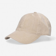 Wood Wood șapcă de baseball din catifea Low profile corduroy cap culoarea bej, uni 12130810.9016-WARMBEIGE