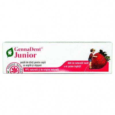 PASTA DINTI GENNADENT JUNIOR CAPSUNI 50ml VIVA NATURA foto