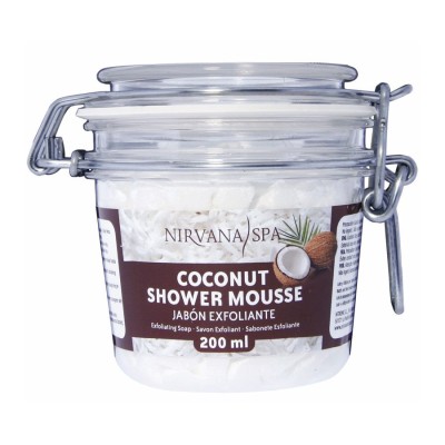 Coconut Shower Mousse, 200ml, Nirvana Spa foto