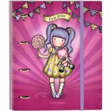 Caiet mecanic A4 cu elastic si separatoare Gorjuss - First Prize