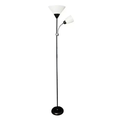 Lampadar Rory 2x E27 Alb Negru ModernLight Concept foto
