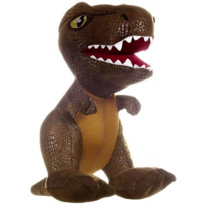 Jucarie din material textil T-Rex, Jurassic World, 25 cm foto
