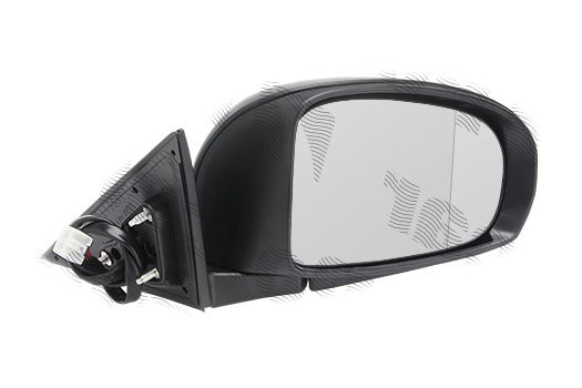 Oglinda exterioara Toyota Camry (Xv40), 09.2009-09.2011, partea Dreapta, culoare sticla crom, sticla convexa, cu carcasa grunduita , cu incalzire, aj