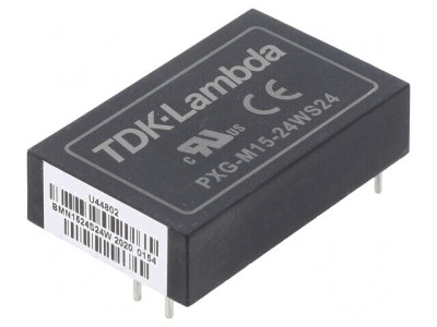 Convertor DC/DC 15W 9-36V la 24V 625mA THT foto