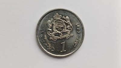 Maroc -1 Dirham 2002 UNC foto