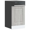 VidaXL Panou pentru mașină de spălat vase Gri Sonoma Lemn prelucrat 853653