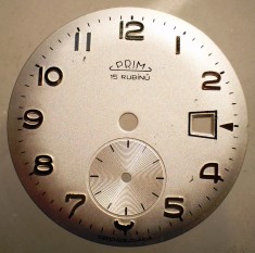 K.545 CADRAN CEAS PRIM 15 JEWELS CEHOSLOVACIA