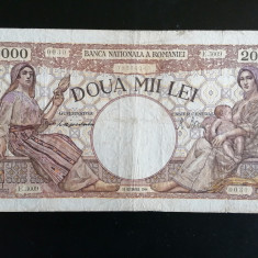 BANCNOTA- 2000 LEI 1944 - 10 octombrie 1944-ROMÂNIA.