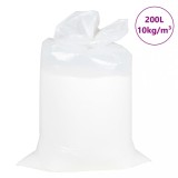 VidaXL Umplere cu sacul de fasole, EPS 200 L, alb, 10 kg/m&sup3;