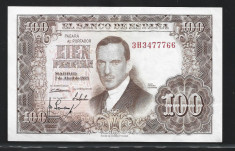 SPANIA 100 Pesetas - 7 Aprilie 1953- P -145 UNC foto