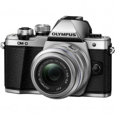 Aparat foto Mirrorless Olympus E-M10 Mark III 16.1 Mpx Silver Kit EZ-M1442 IIR Silver foto