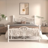 Pat Timeless Metalic 160x200 cm Nuanta Alb Somiera Inclusa MB22