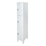 Vestiar, dulap metalic cu 3 usi securizate 1700x300x450mm Breckner Germany