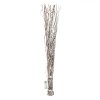 Instalație Luminoasă, 35 Crenguțe, 30 Becuri LED, Maro cu Zăpadă, &Icirc;nălțime 90 cm, Baterii Necesare, Oem