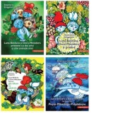 Pachet Anamaria Smigelschi: 1. Luna-Betiluna si Dora-Minodora, prietene cu doi arici; 2. Luna-Betiluna, Dora-Minodora si gradina; 3. Luna-Betiluna si