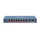 Switch 8 porturi PoE 10/100 Mbps + 2 porturi Gigabit Hikvision - DS-3E1310HP-EI SafetyGuard Surveillance