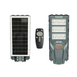 Lampa solara LED iluminat stradal 300W cu panou solar 20W, baterie LiFePO4 15000mAh, senzor miscare, telecomanda, prindere stalp IP65 Breckner Germany