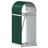 Cumpara ieftin Suport pentru busteni verde 40x45x100 cm otel galvanizat