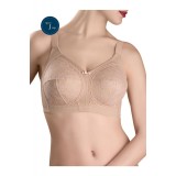 Sutien dantelat fără &icirc;ntărituri si arcuri, Conte Suprema RB7021 - Bej, 110C