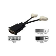 Adaptor cablu video DMS-59 la 2x DVI foto