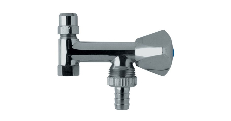 WAS Valve Eckfix DN10 With Valve And Pipe Aerator Chrome - View #2