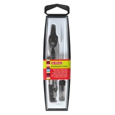 Compas plastic/metalic negru Herlitz