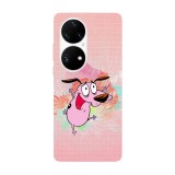 Husa compatibila cu Huawei Nova 9 model Happy Courage the cowardly dog, Silicon, TPU, Viceversa, Transparent, Carcasa