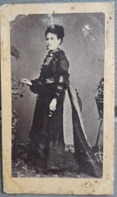 CDV vechi atelier foto W. BETHIER Craiova sec XIX adnotata verso/ personalitate foto