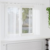 vidaXL Perdele cu perdele 2 pcs Alb 140 x 175 cm Poliester