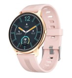 Brățara fitness Lw11 Roz IP68 Oxigen Ritm cardiac Monitorizare somn smart watch, Aluminiu