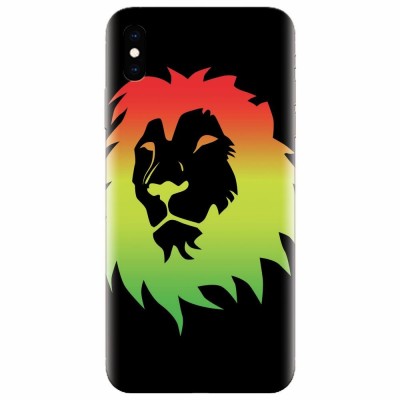 Husa silicon pentru Apple Iphone XS Max, Rasta Color Lion foto