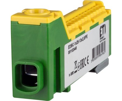 Bloc distributie EDBC-1x25-13x2,5 PE 63A galben-verde Eti foto