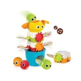 Cumpara ieftin YOOKIDOO Turn cu bile si accesorii mobile transparent alb, 9-24luni, 40201, 1 bucata