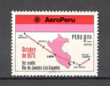 Peru.1975 Posta aeriana-Compania aeriana AEROPERU CP.9, Nestampilat