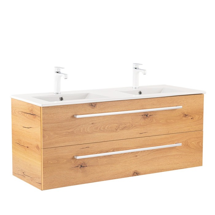 Dulap inferior Vario Clam 120 cu lavoar stejar-stejar