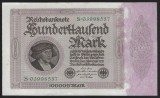 GERMANIA 100000 / 100.000 MARCI / MARK 1923 [4] P- 83a.1 , fara T , Serie : S 03998557 , a UNC , necirculata