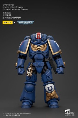 Warhammer 40k Action Figure 1/18 Ultramarines Heroes of the Chapter Primaris Lieutenant Erastus 20 cm foto