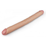 Dildo Dublu Realist Slim Ultra Natural 45.5 cm