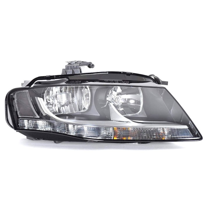 Far Audi A4/S4 (B8), 11.2007-10.2011, Magneti Marelli, fata, partea dreapta, cu lumina de zi; tip bec H7+H7+P13W; electric; cu motor;