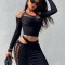Eross set Hollow Cut XS/M Black